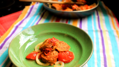 Spicy Italian Seitan Sausage from Food for a Future