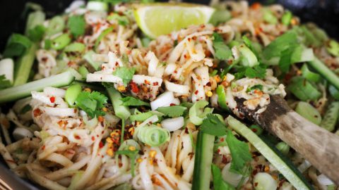 Street Noodle Salad with Peanut or Sesame Sauce